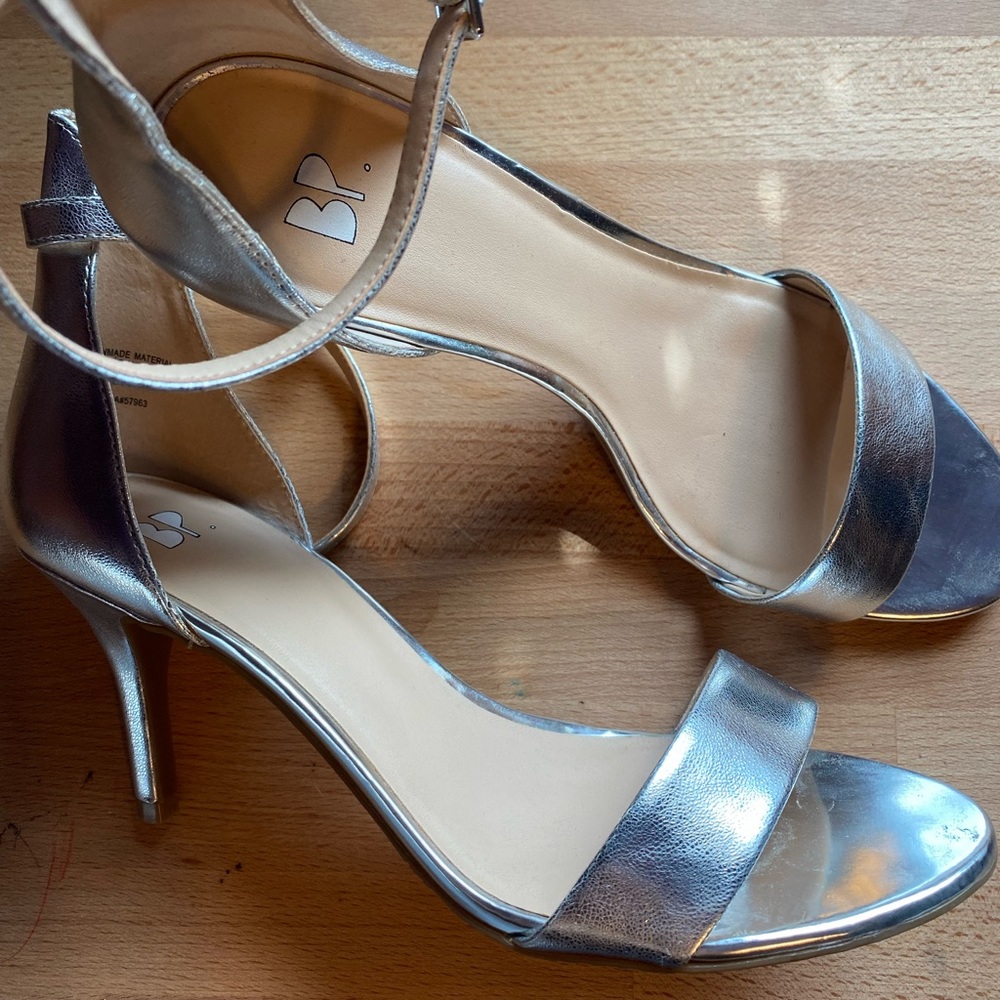BP Nordstrom Silver Heels